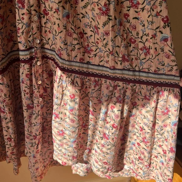 Wonderly Pink Floral Midi Dress - Picture 4 of 5